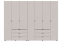 Image 3 - Шкаф Doros Гелар 3+4 ДСП 7-дверный с 6 ящиками 271 см Кашемир