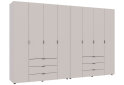 Image 4 - Шкаф Doros Гелар 4+4 ДСП 8-дверный с 6 ящиками 310 см Кашемир