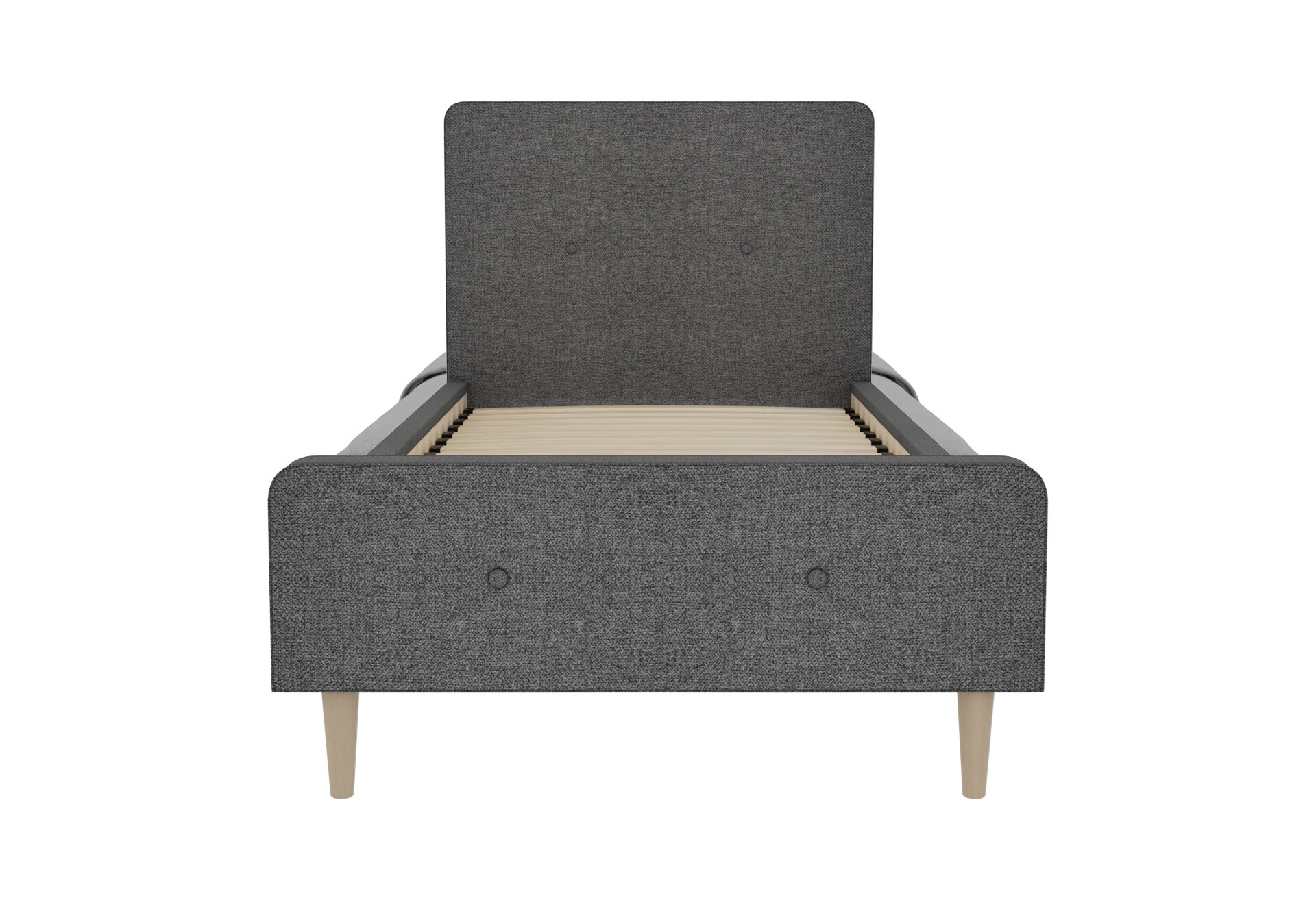 Фото 4 - Кровать Вика Валенсия 90х200 см темно-серый