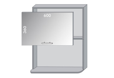 Фото Верх 66 витрина Хай Глосс / High Gloss Мебель Стар