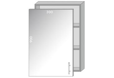 Фото Верх 9600 вітрина Хай Глосс / High Gloss MebelStar