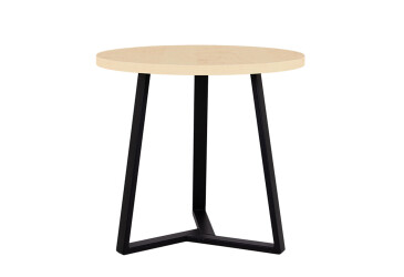 Фото Стол обеденный Новый Стиль Calipso black (36) D800 80x80 см, береза полярная