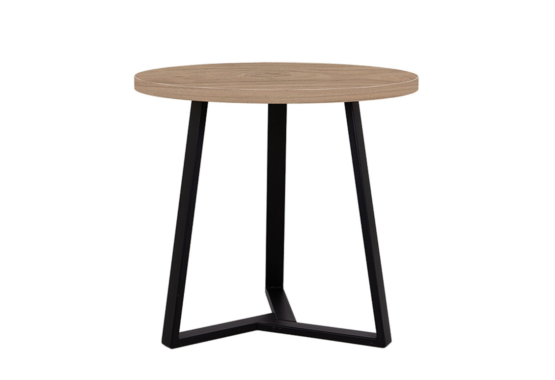 Фото Стол обеденный Новый Стиль Calipso black (36) D800 80x80 см, вяз благородный