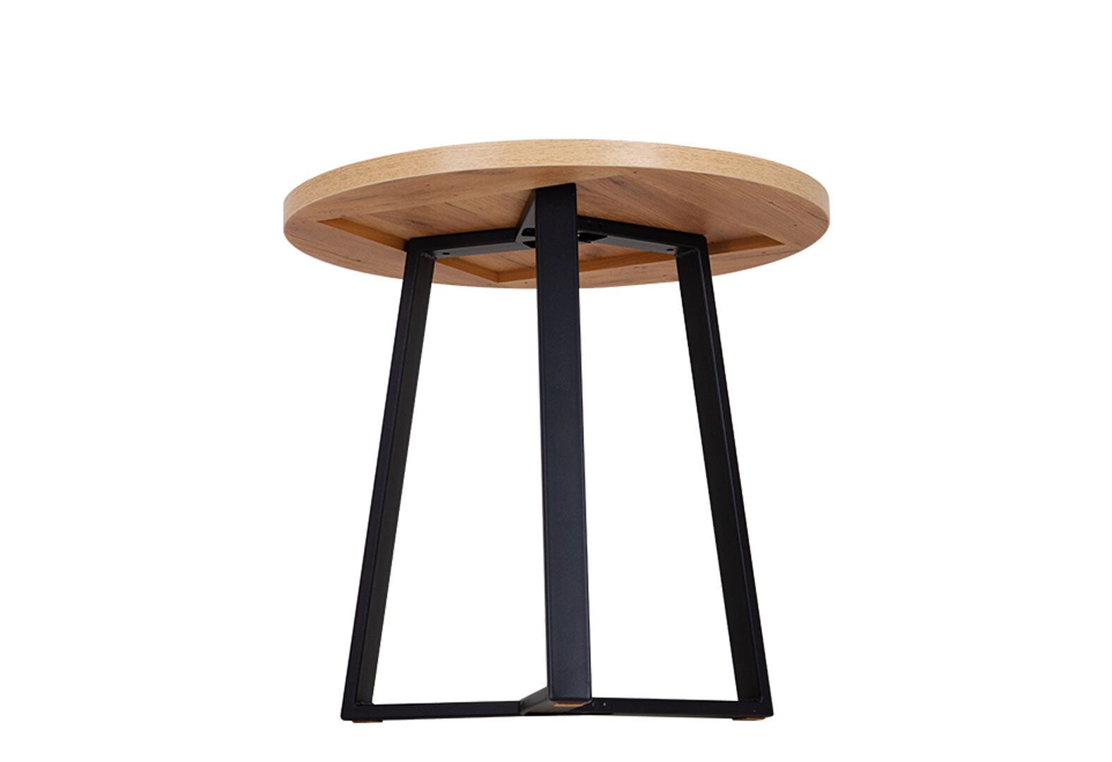 Фото 3 - Стіл обідній Новий Стиль Calipso black (36) D800 80x80 см, дуб золотий