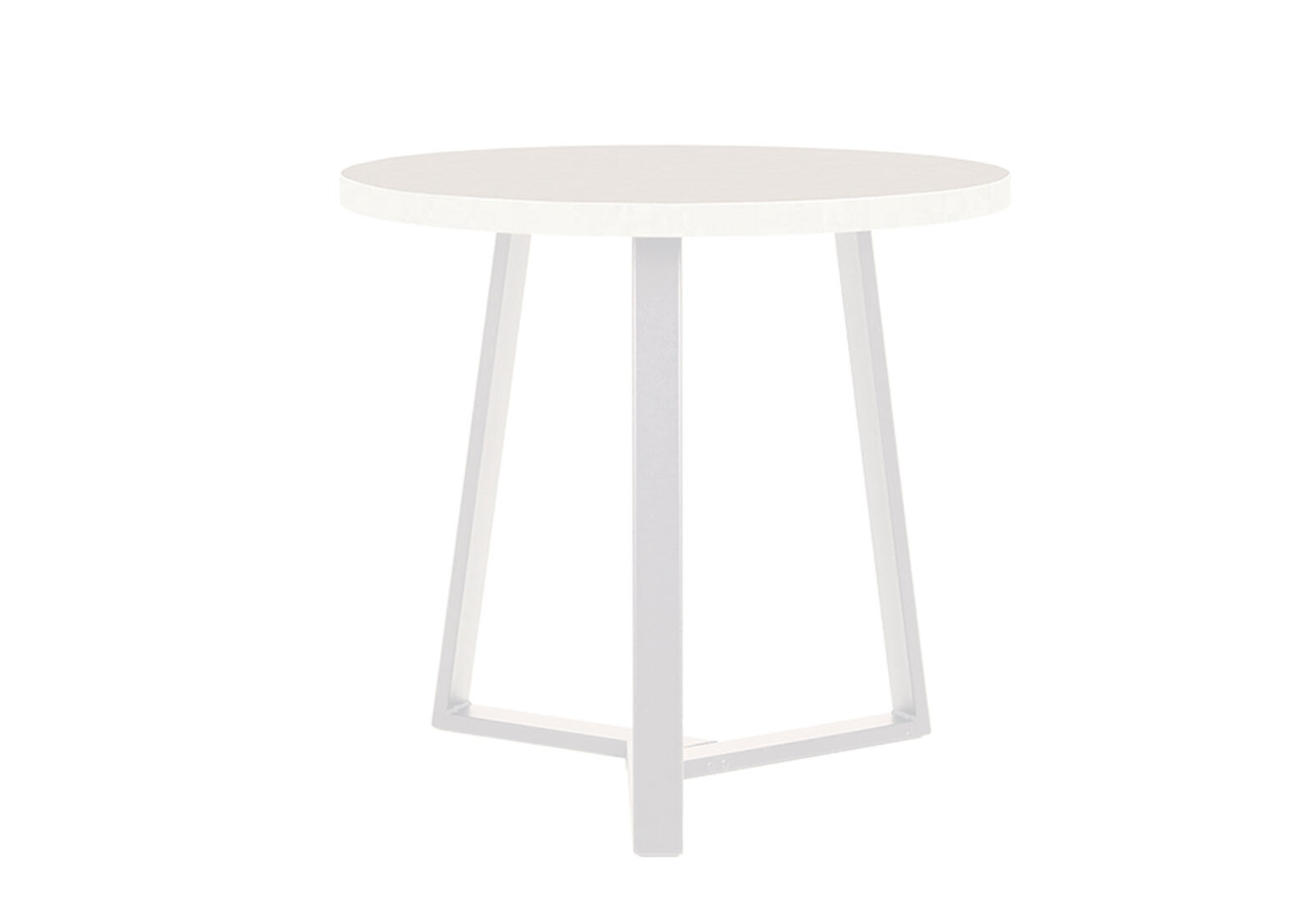 Фото 2 - Стіл обідній Новий Стиль Calipso white (36) D800 80x80 см, білий