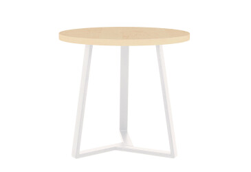 Фото Стол обеденный Новый Стиль Calipso white (36) D800 80x80 см, береза полярная