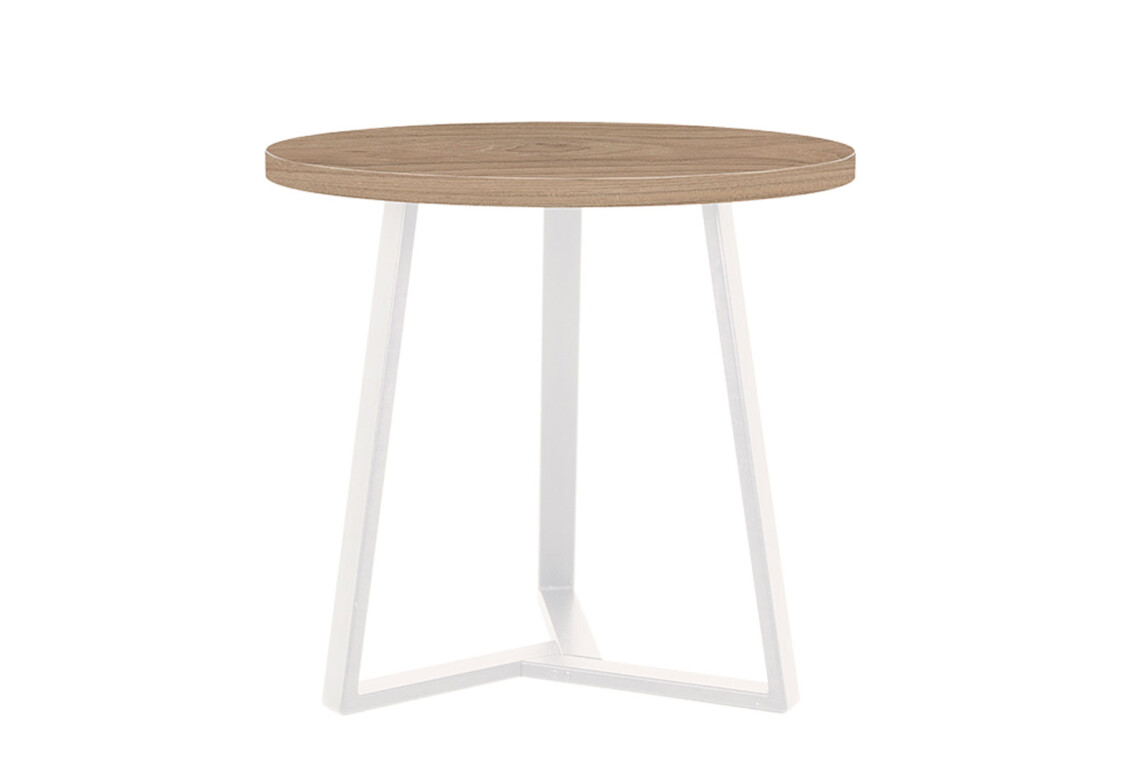 Фото Стол обеденный Новый Стиль Calipso white (36) D800 80x80 см, вяз благородный