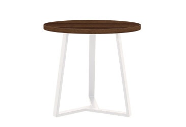 Фото Стол обеденный Новый Стиль Calipso white (36) D800 80x80 см, орех тиеполо