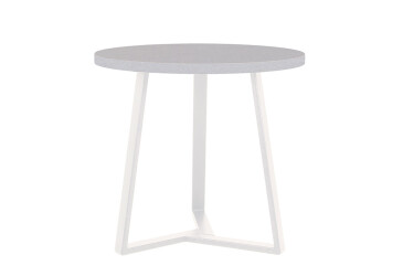 Фото Стол обеденный Новый Стиль Calipso white (36) D800 80x80 см, серый