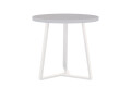 Фото 1 - Стол обеденный Новый Стиль Calipso white (36) D800 80x80 см, серый
