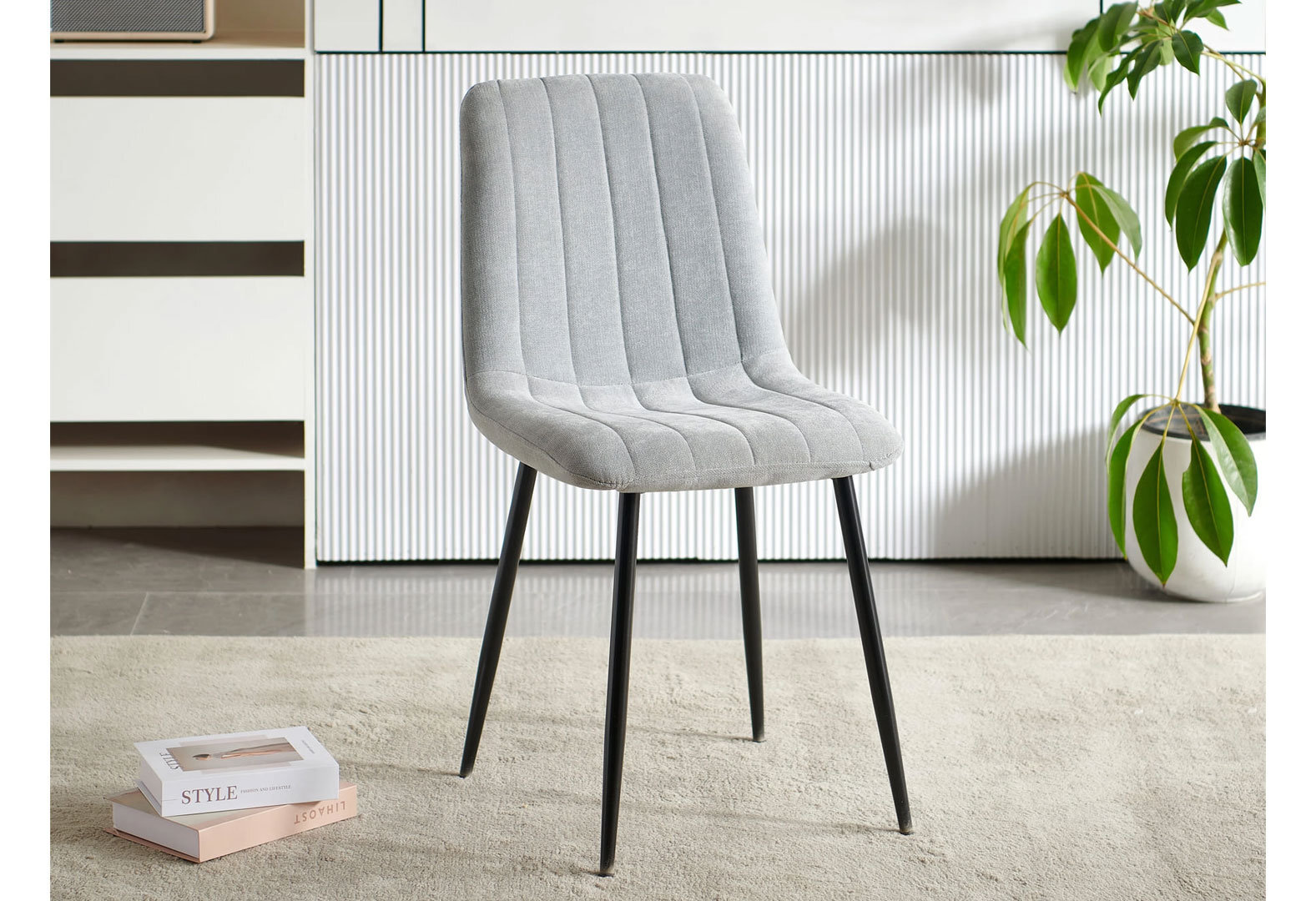 Фото 7 - Стул Kredens furniture Джет / Jet 44x54x88 см светло-серый