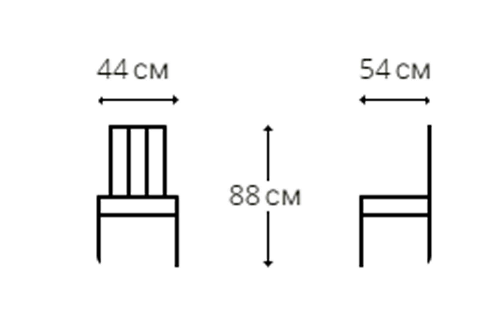 Фото 8 - Стул Kredens furniture Джет / Jet 44x54x88 см темно-серый