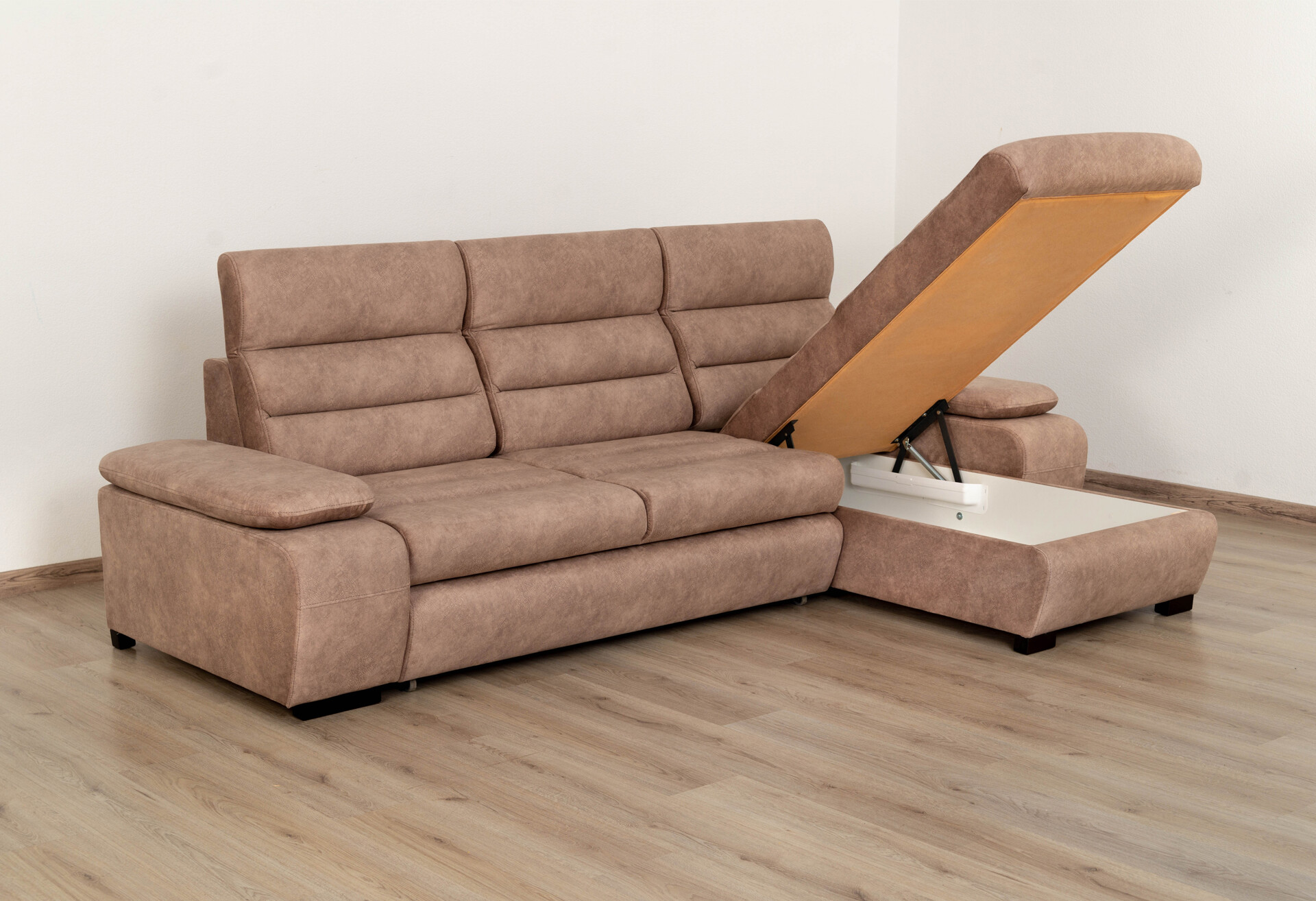 Фото 8 - М'який куточок Elegant Бенефіт 85 278x168 см бежевий