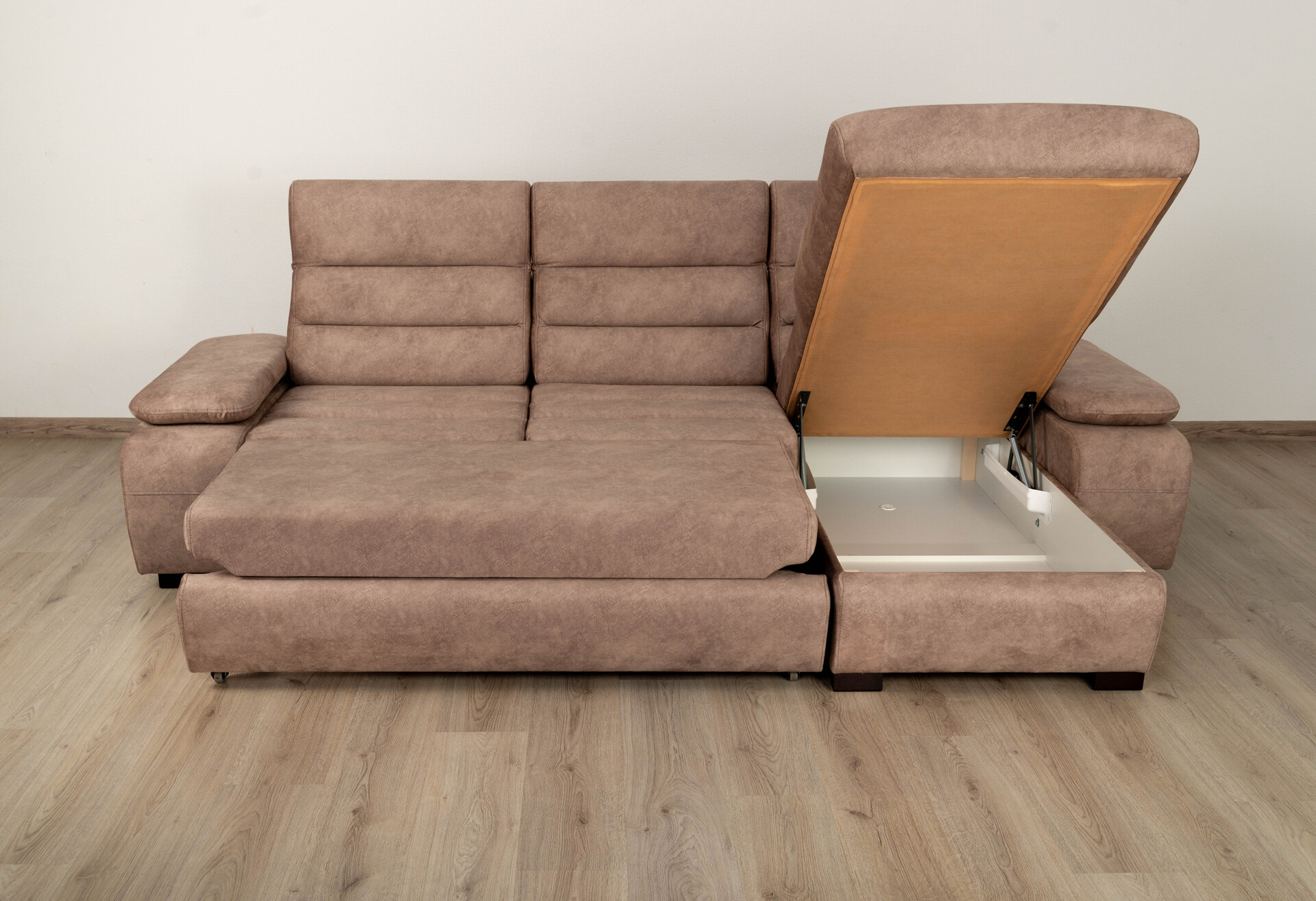 Фото 9 - М'який куточок Elegant Бенефіт 85 278x168 см бежевий