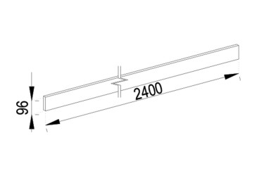 Фото Царга (ДСП) к кухням 2.4 м Svit Mebliv