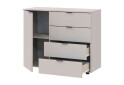 Фото 3 - Комод Doros GС1 1-дверный с 4 ящиками 100 см Кашемир