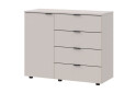 Фото 1 - Комод Doros GС1 1-дверный с 4 ящиками 100 см Кашемир