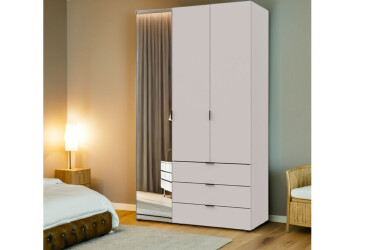 Фото Шкаф для одежды 2ДСП/Зеркало 116.5х49.5х203.4 Кашемир