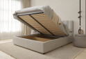 Фото 5 - Кровать-подиум UMa Монро с матрасом София Нью 180х200 см подъемная, светло-бежевое (Fancy 06)
