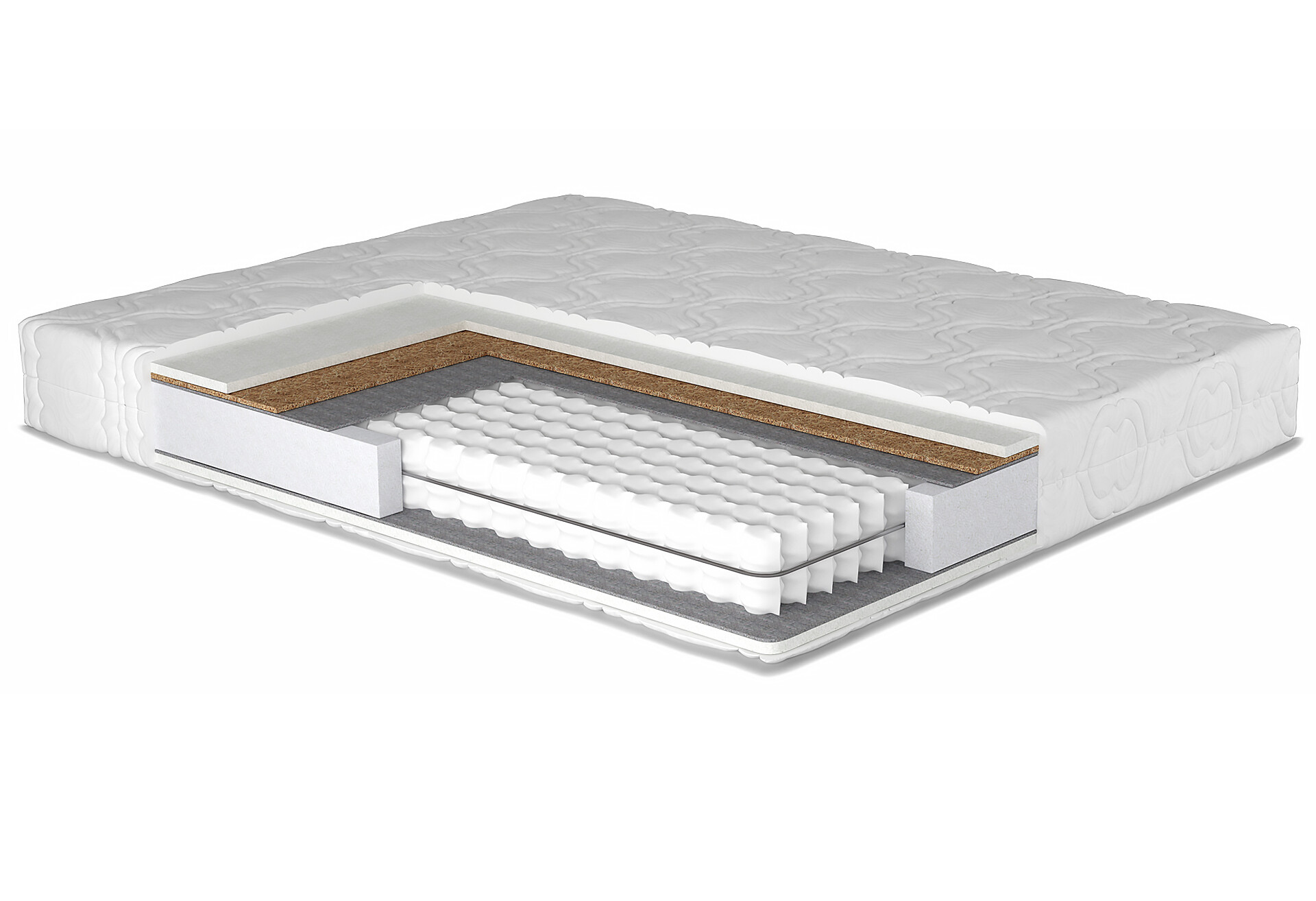 Фото 9 - Ліжко-подіум UMa Монро з матрацом Софія Нью 140х200 см підйомне, сіро-коричневе (Fancy 96)