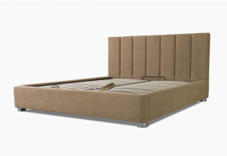 Фото Ліжко Eurosof Біатріс 160х200 см з нішею та металопідйомником, коричневий