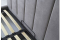 Фото 4 - Ліжко Eurosof Біатріс 180х200 см з нішею та металопідйомником, сірий