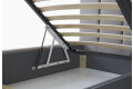 Фото 3 - Ліжко Eurosof Біатріс 180х200 см з нішею та металопідйомником, сірий