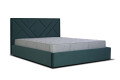 Фото 2 - Ліжко Eurosof Олівія 160х200 см з нішею та металопідйомником, смарагдовий