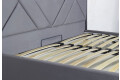 Фото 3 - Ліжко Eurosof Олівія 160х200 см з нішею та металопідйомником, сірий