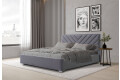 Фото 2 - Ліжко Eurosof Тіффані 160х200 см з нішею та металопідйомником, сірий