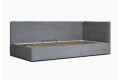 Фото 1 - Ліжко Eurosof Лілу 90х200 см з нішею та металопідйомником, сірий