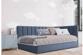 Фото 2 - Кровать Eurosof Софи 90х200 с нишей и металоподъёмником, синий