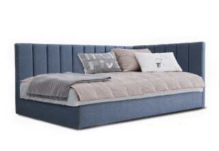 Фото Ліжко Eurosof Софі 90х200 см з нішею та металопідйомником, синій