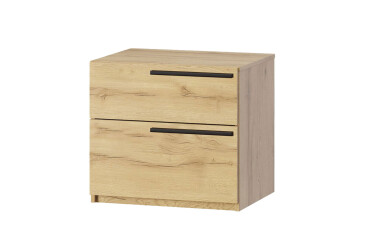Фото Приліжкова тумба Kredens furniture Venus (0003) з 2 шухлядами 55 см, дуб аппалачі