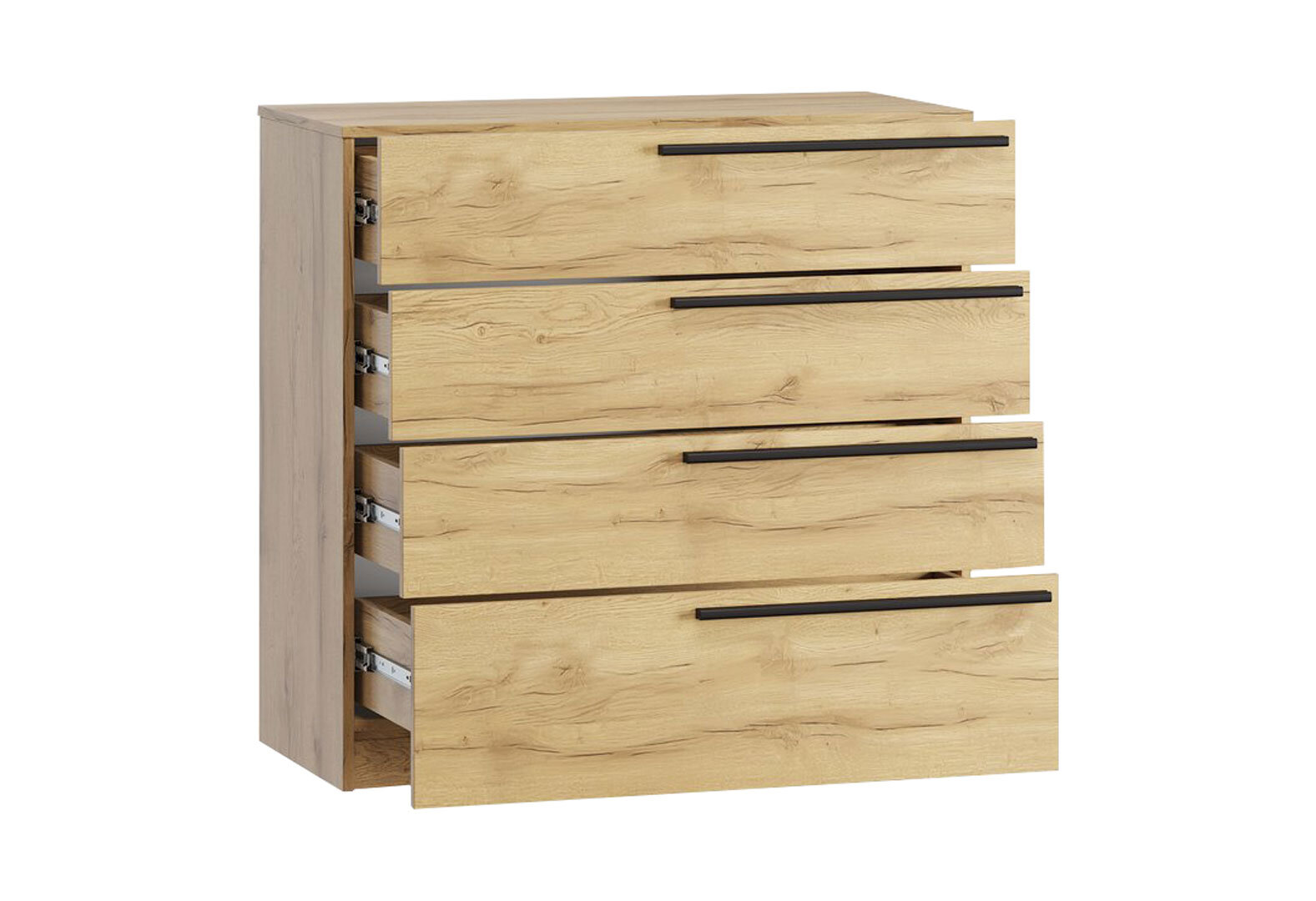 Фото 4 - Комод Kredens furniture Venus (0006) з 4 шухлядами 91,4 см, дуб аппалачі