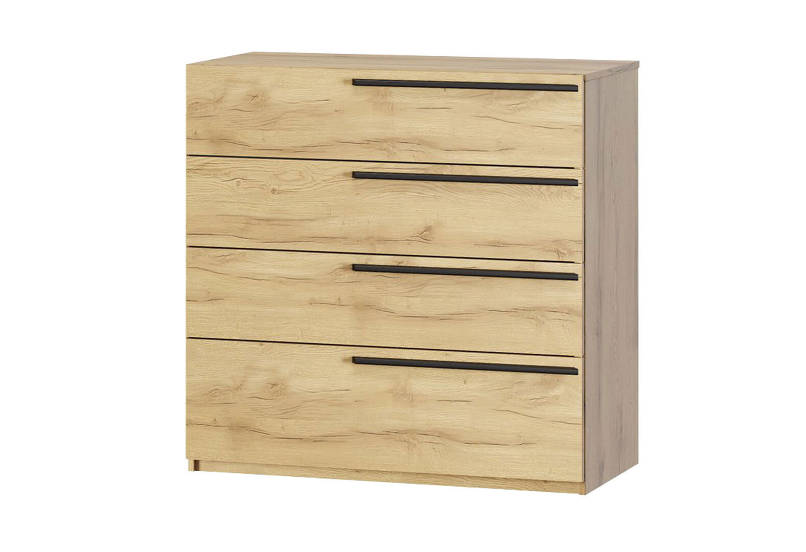 Фото 1 - Комод Kredens furniture Venus (0006) з 4 шухлядами 91,4 см, дуб аппалачі