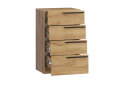 Image 4 - Комод Kredens furniture Venus (0007) з 4 шухлядами 55 см, дуб аппалачі