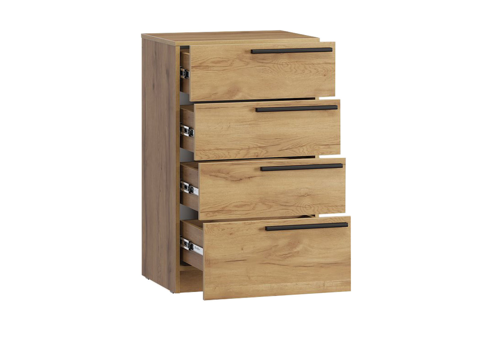 Фото 4 - Комод Kredens furniture Venus (0007) з 4 шухлядами 55 см, дуб аппалачі
