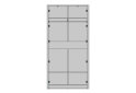Image 3 - Шафа Kredens furniture Venus (0013) 2-дверна зі штангами і полицями знизу 100 см, біла