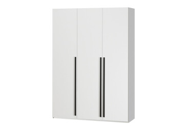 Фото Шкаф Креденс Фениче Venus (0021) 3-дверный со штангой и полками 150 см, белый