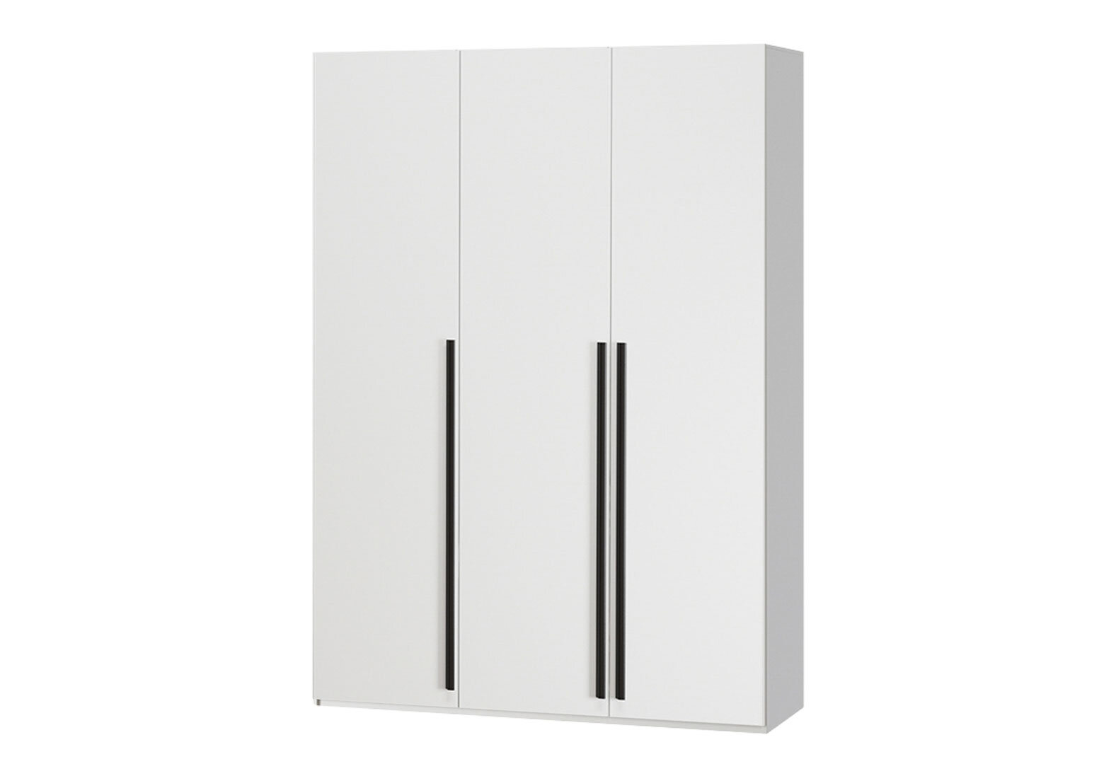 Фото 1 - Шафа Kredens furniture Venus (0022) 3-дверна з полицями і штангами 150 см, біла