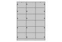 Image 3 - Шафа Kredens furniture Venus (0023) 3-дверна полицями 150 см, дуб аппалачі