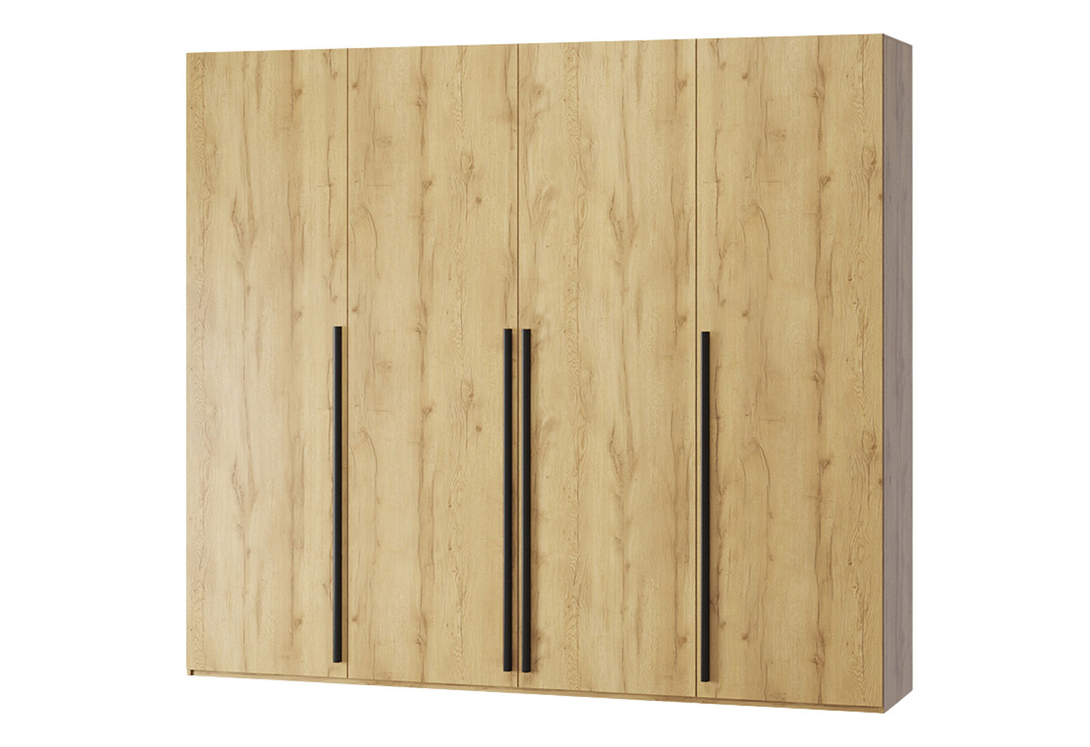 Фото 1 - Шафа Kredens furniture Venus (0027) 4-дверна зі штангами і полциями 200 см, дуб аппалачі