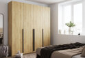 Image 2 - Шафа Kredens furniture Venus (0028) 4-дверна зі штангами і полицями 200 см, дуб аппалачі