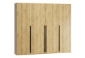 Image 4 - Шафа Kredens furniture Venus (0028) 4-дверна зі штангами і полицями 200 см, дуб аппалачі