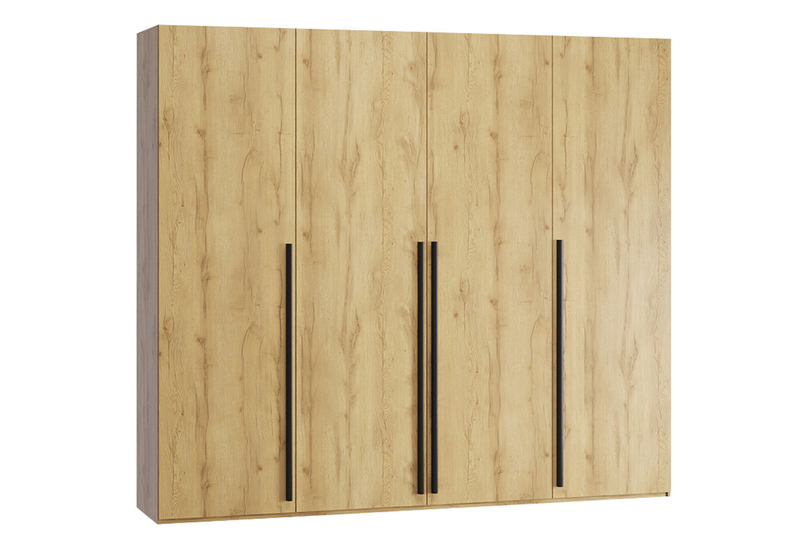 Фото 4 - Шафа Kredens furniture Venus (0028) 4-дверна зі штангами і полицями 200 см, дуб аппалачі