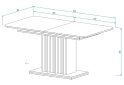 Image 14 - Стол обеденный Intarsio Тренд / Trend 160x90 см раскладной, дуб крафт золотой / черный