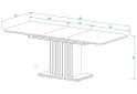 Image 15 - Стол обеденный Intarsio Тренд / Trend 160x90 см раскладной, дуб крафт золотой / черный