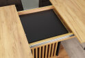 Image 11 - Стол обеденный Intarsio Тренд / Trend 160x90 см раскладной, дуб крафт золотой / черный