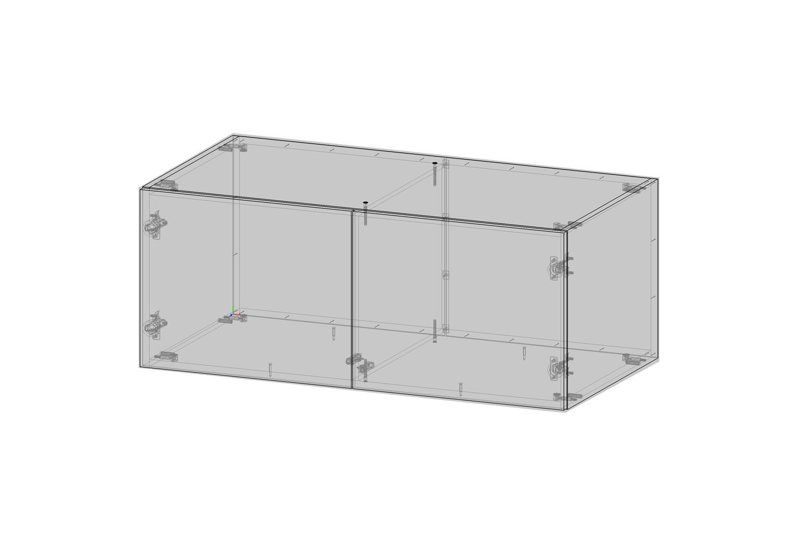 Фото 2 - Антресоль Kredens furniture Venus / Винус (0031) 2-дверная 100 см, белый